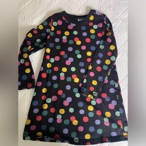 Hanna Andersson Black Dress with Colorful Polka Dots